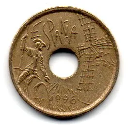 Espanha - 1996 - 20 Pesetas - Comemorativa - Castilla - La Mancha - MBC Imagem