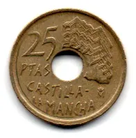 Espanha - 1996 - 20 Pesetas - Comemorativa - Castilla - La Mancha - MBC - Foto 2
