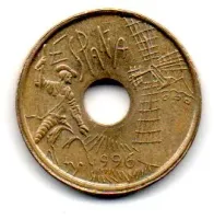 Espanha - 1996 - 20 Pesetas - Comemorativa - Castilla - La Mancha