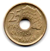 Espanha - 1996 - 20 Pesetas - Comemorativa - Castilla - La Mancha - Foto 2