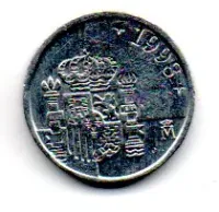 Espanha - 1998 - 1 Peseta