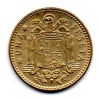 Espanha - 1979 (Data Dentro das Estrelas) - 1 Peseta - Foto 2