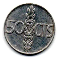Espanha - 1966 - 50 Céntimos - Foto 2