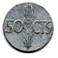 Espanha - 1966 - 50 Céntimos - Foto 2