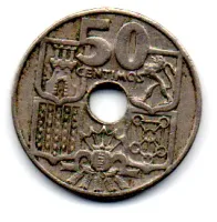 Espanha - 1949 - 50 Céntimos - Foto 2