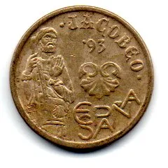 Espanha - 1993 - 5 Pesetas - Comemorativa - Jacobeo