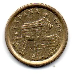 Espanha - 1994 - 5 Pesetas - Comemorativa - Aragon