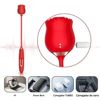 ESTIMULADOR CLITORIANO COM FLOR MLVS8440 - Foto 4