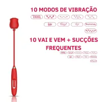 ESTIMULADOR CLITORIANO COM FLOR MLVS8440 - Foto 6