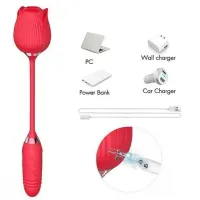 ESTIMULADOR CLITORIANO COM FLOR MLVS8440 - Foto 7