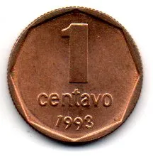 Argentina - 1993 - 1 Centavo - Sob