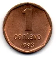 Argentina - 1993 - 1 Centavo - Sob