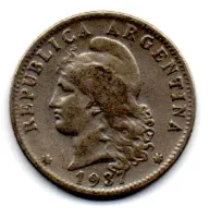 Argentina - 1937 - 20 Centavos