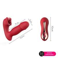 VIBRADOR VAI E VEM COM BOCA ESTIMULADORA POR APLICATIVO MLPP3410 - Foto 4