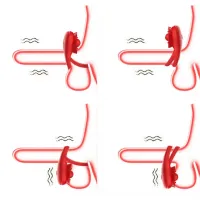 ANEL PENIANO DUPLO COM FLOR VIBRATÓRIA POR APLICATIVO MLPP2615 - Foto 4