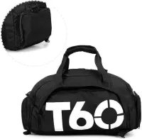 Mochila Mala T60 Para Academia Natação Camping na Cor Preta - Foto 2