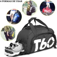 Mochila Mala T60 Para Academia Natação Camping na Cor Preta - Foto 4