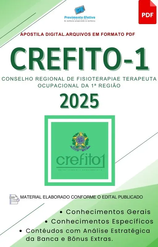 Apostila Crefito 1 Assistente Administrativo 2025