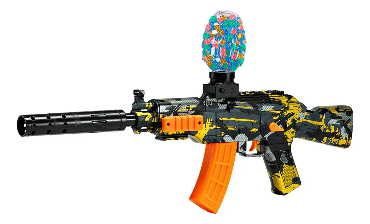 Arma De Gel Elétrica G34 Bolinhas Submetralhadora Automática