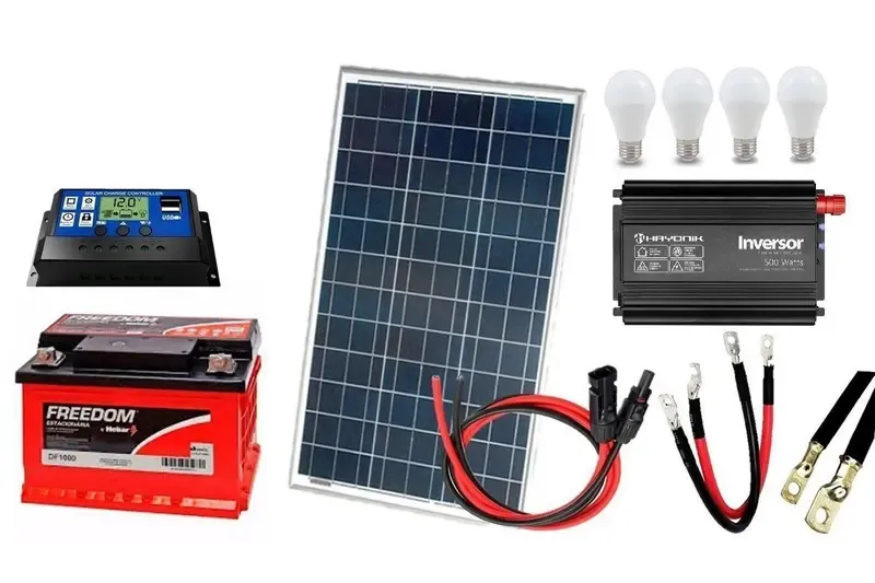 Kit Gerador de Energia Solar Off Grid 60Wp Imagem