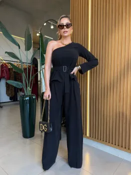 CONJUNTO NULA MANGA PRETO