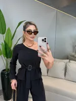 CONJUNTO NULA MANGA PRETO - Foto 6