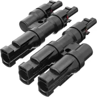 Kit 50 Conector Mc4 Y Painel Solar Paralelo Par Macho+femea