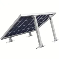Suportes de painéis solares, ajustáveis de 15 a 30° para instalação em telhados planos, projetados para fixadores solares fotovoltaicos.