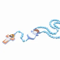 Terço infantil anjo da guarda - Azul