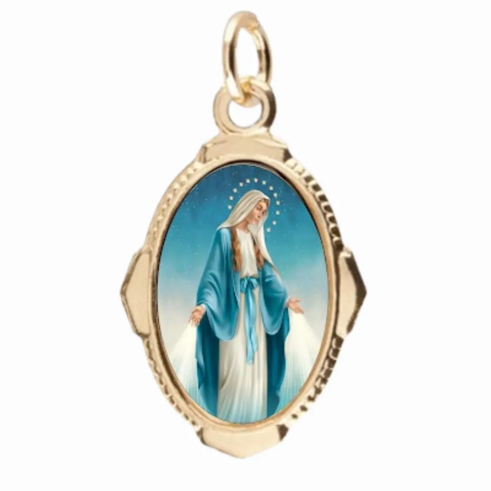 Medalha Dourada Nossa Senhora das Graças Imagem