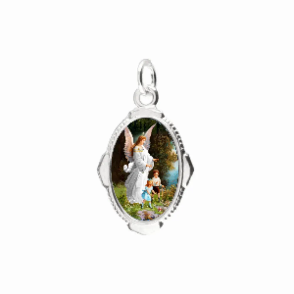 Medalha Prata Anjo da Guarda Imagem