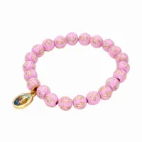 Pulseira Sagrada Família conta com cruz rosa