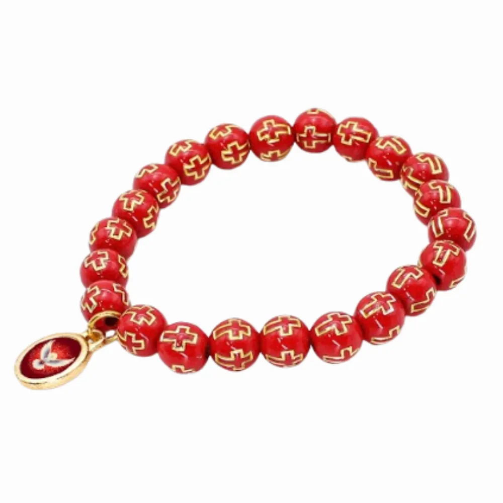 Pulseira Espírito Santo conta com cruz vermelha