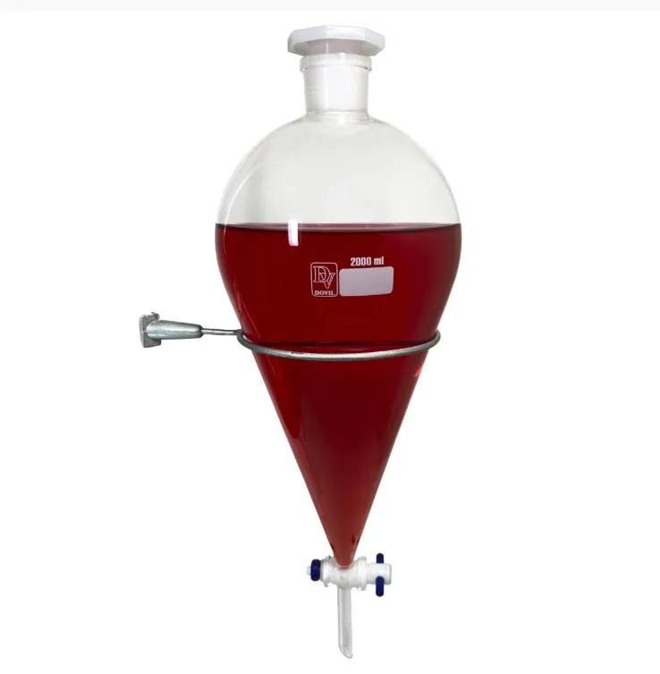 FUNIL DE SEP. SQUIBB  TORN. DE PTFE E ROLHA DE POLIPROPILENO 2000ML