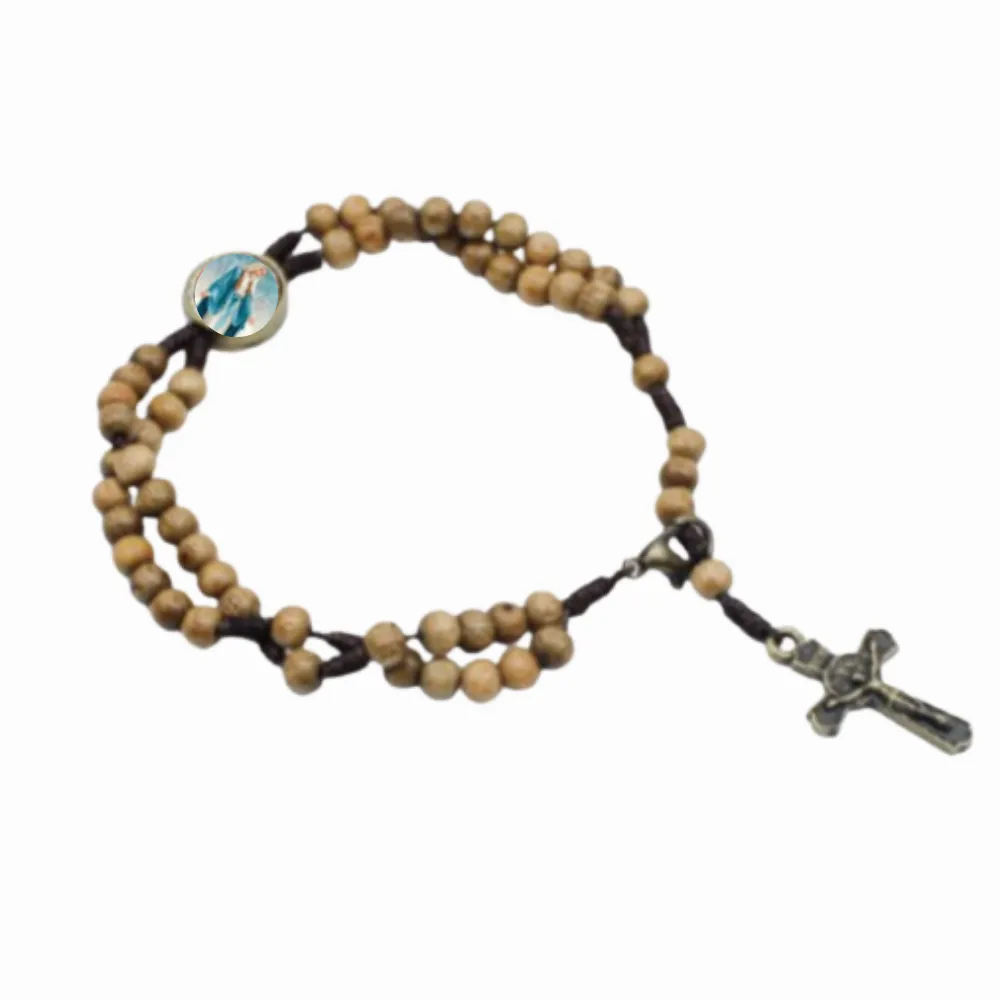 Terço de Pulso N.Sra das Graças com entremeio resinado