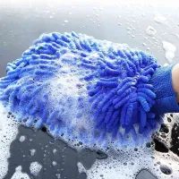 Luva de Microfibra Multiuso Luva De Microfibra Para Limpeza E Lavagem Automotiva - Foto 4