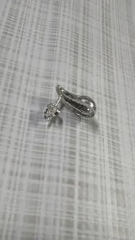 Brinco Prata Gota Abaulada 13Mm - Foto 2