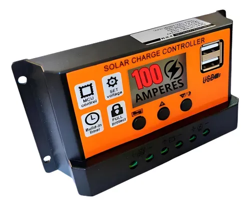 Controlador Regulador Carga Painel Solar 100a Pwm 12v 24v