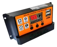 Controlador Regulador Carga Painel Solar 100a Pwm 12v 24v