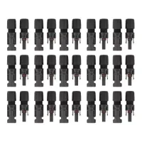 kit com 100 unidades de Conector Plug Mc4 Painel Placa Cabo Solar Macho Fêmea 