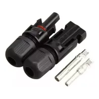 kit com 100 unidades de Conector Plug Mc4 Painel Placa Cabo Solar Macho Fêmea  - Foto 3