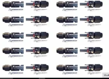 kit com 50 unidades de Conector Plug Mc4 Painel Placa Cabo Solar Macho Fêmea  - Foto 2