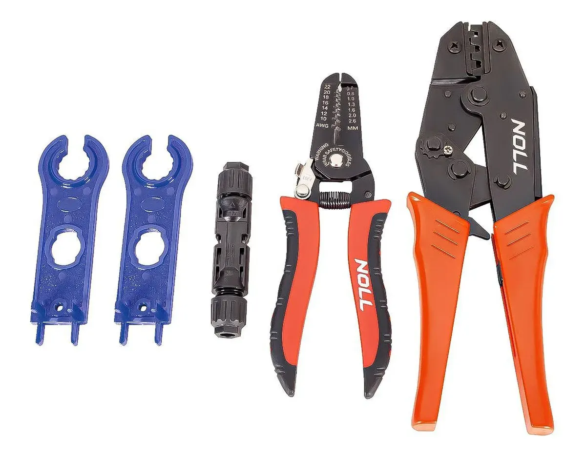 Kit Alicate Crimpador Para Energia Solar - Mc4 - 61,0011 Imagem