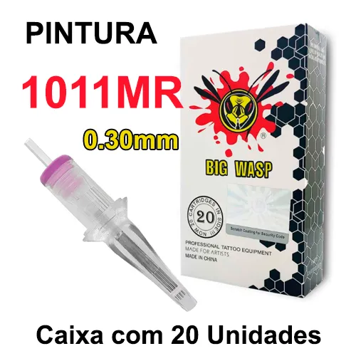 Cartucho BIG WASP MATTE - PINTURA 1011MR 0.30mm CAIXA 20 UNIDADES Imagem