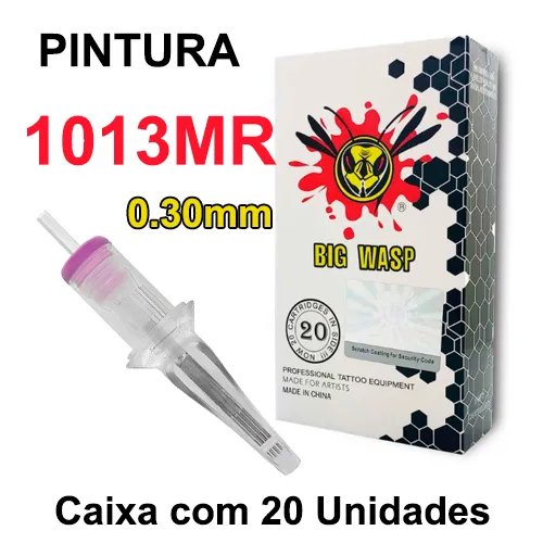 Cartucho BIG WASP MATTE - PINTURA 1013MR 0.30mm CAIXA 20 UNIDADES