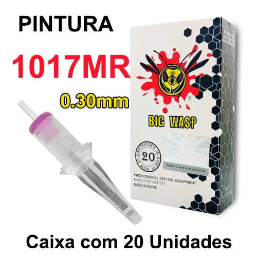 Cartucho BIG WASP MATTE - PINTURA 1017MR 0.30mm CAIXA 20 UNIDADES Imagem