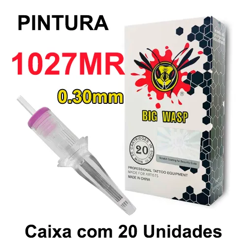 Cartucho BIG WASP MATTE - PINTURA 1027MR 0.30mm CAIXA 20 UNIDADES Imagem