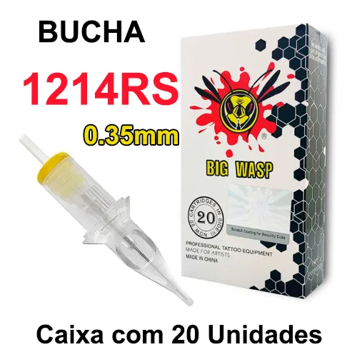 Cartucho BIG WASP MATTE - BUCHA 1214RS 0.35mm CAIXA 20 UNIDADES