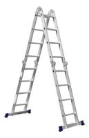 Escada Articulada Andaime Multiuso 150kg 16 Degraus Mor 4x4 - Foto 4