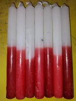 VELAS PALITO BICOLORES 500GRS  PCTS COM 15 UNIDADES 